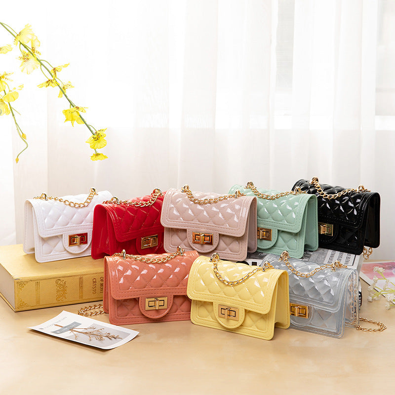 Mini Pearl Diamond Chain Bag – Elegant Winter Crossbody Purse