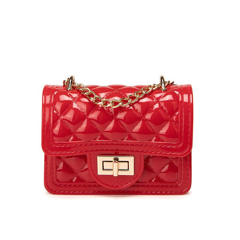 Mini Pearl Diamond Chain Bag – Elegant Winter Crossbody Purse