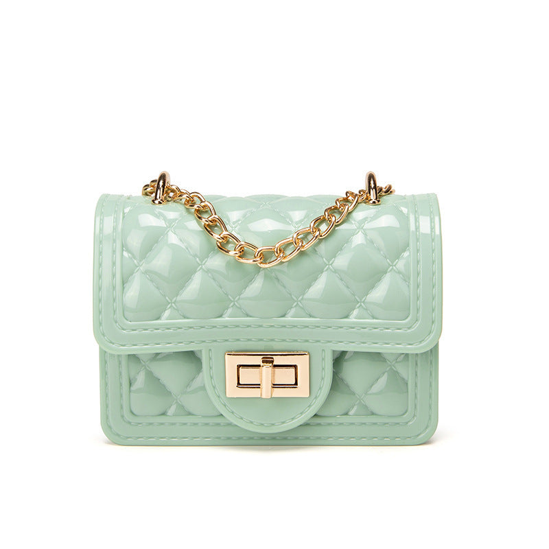 Mini Pearl Diamond Chain Bag – Elegant Winter Crossbody Purse