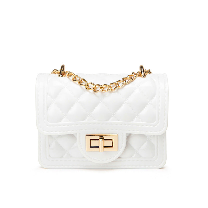 Mini Pearl Diamond Chain Bag – Elegant Winter Crossbody Purse