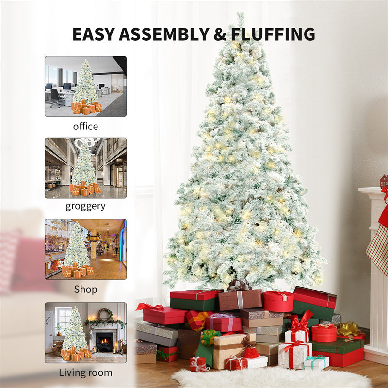 6ft Artificial Christmas Tree – Realistic Flocked Cedar for Home Decor