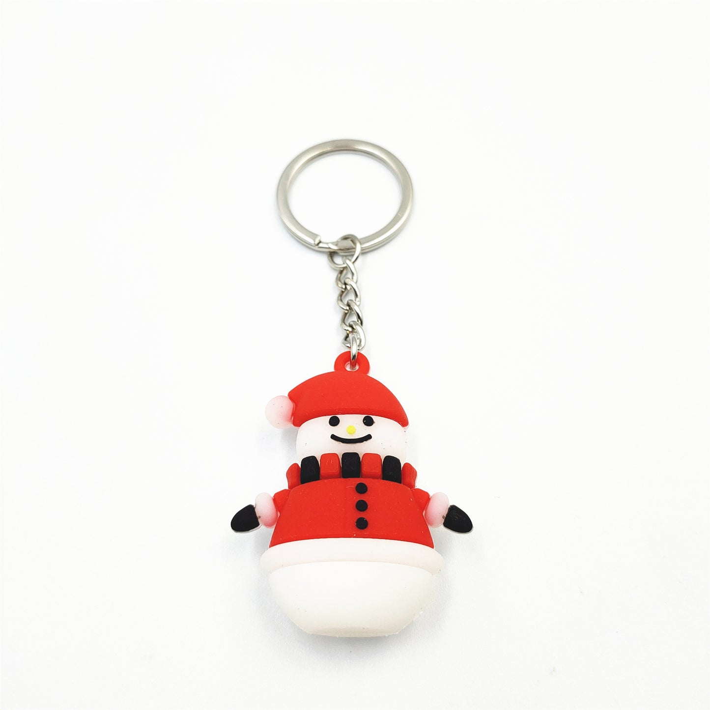 Cute Christmas PVC Keychain – Cartoon Tree, Santa, Snowman & Deer Charms