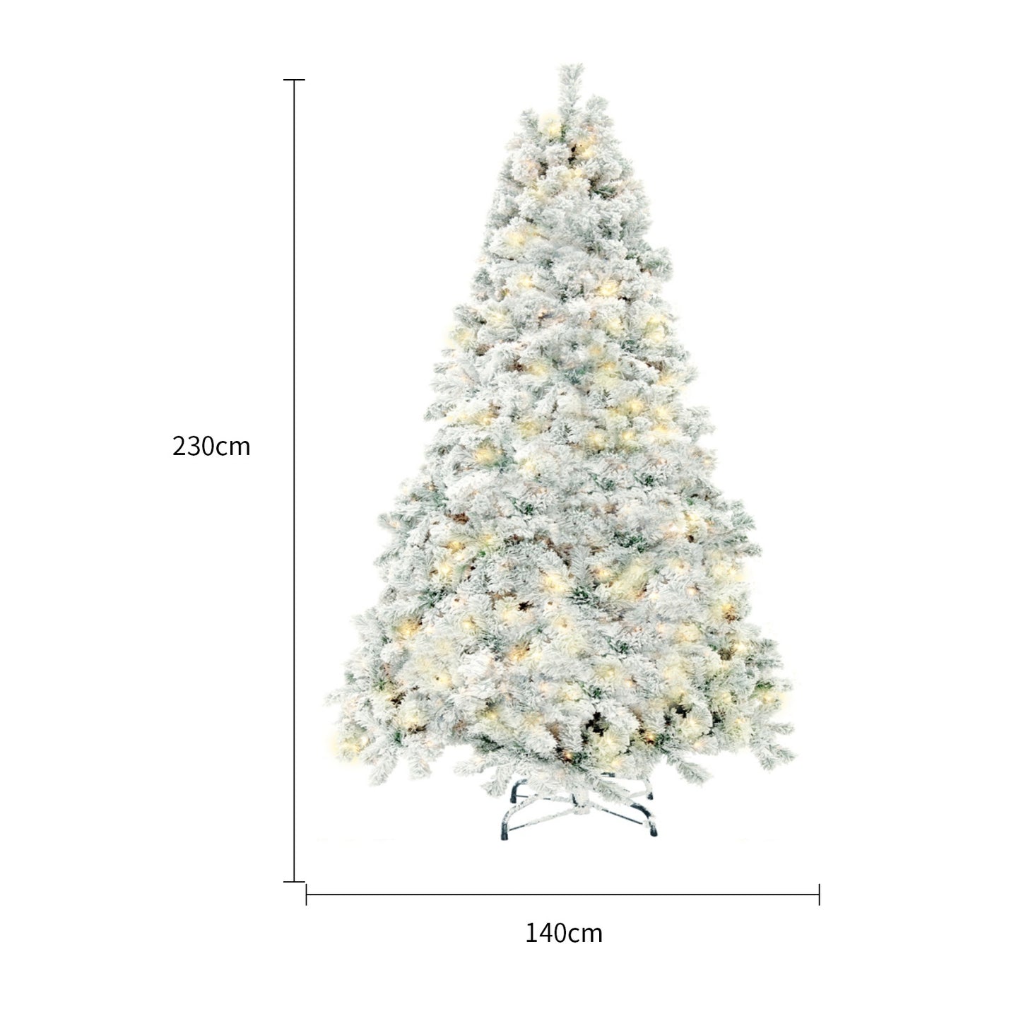 6ft Artificial Christmas Tree – Realistic Flocked Cedar for Home Decor