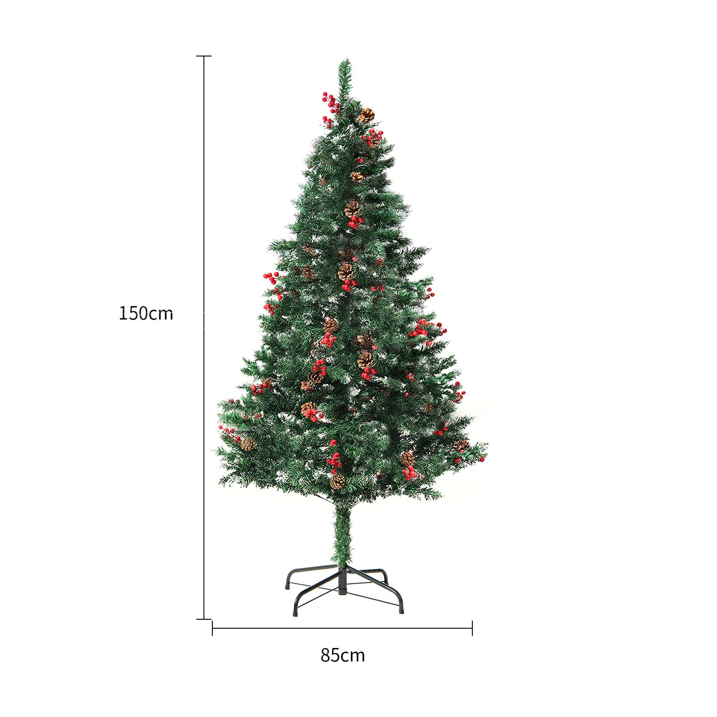 6ft Artificial Christmas Tree – Realistic Flocked Cedar for Home Decor