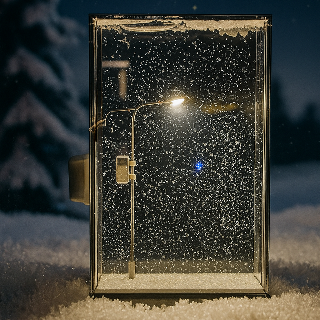 Snowy Night DIY Lamp – Cozy Christmas Glow Kit