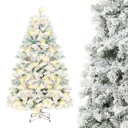 6ft Artificial Christmas Tree – Realistic Flocked Cedar for Home Decor