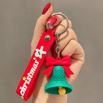 Cute Cartoon Doll Christmas Keychain – Adorable Holiday Bag & Key Charm