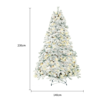 6ft Artificial Christmas Tree – Realistic Flocked Cedar for Home Decor