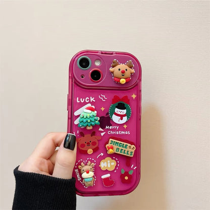 Santa Silicone iPhone Case – 3D Christmas Charm & Fall Protection